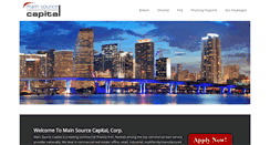 Desktop Screenshot of mainsourcecapital.com